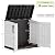 WTFGO Plastic Outdoor Storage Shed, 36 Cu Ft Waterproof Outdoor Storage Cabinet with Dual Lock Door for Backyard, Patio, Garage, Garden to Store Tools & Accessories, Wood-Grain?Ashen