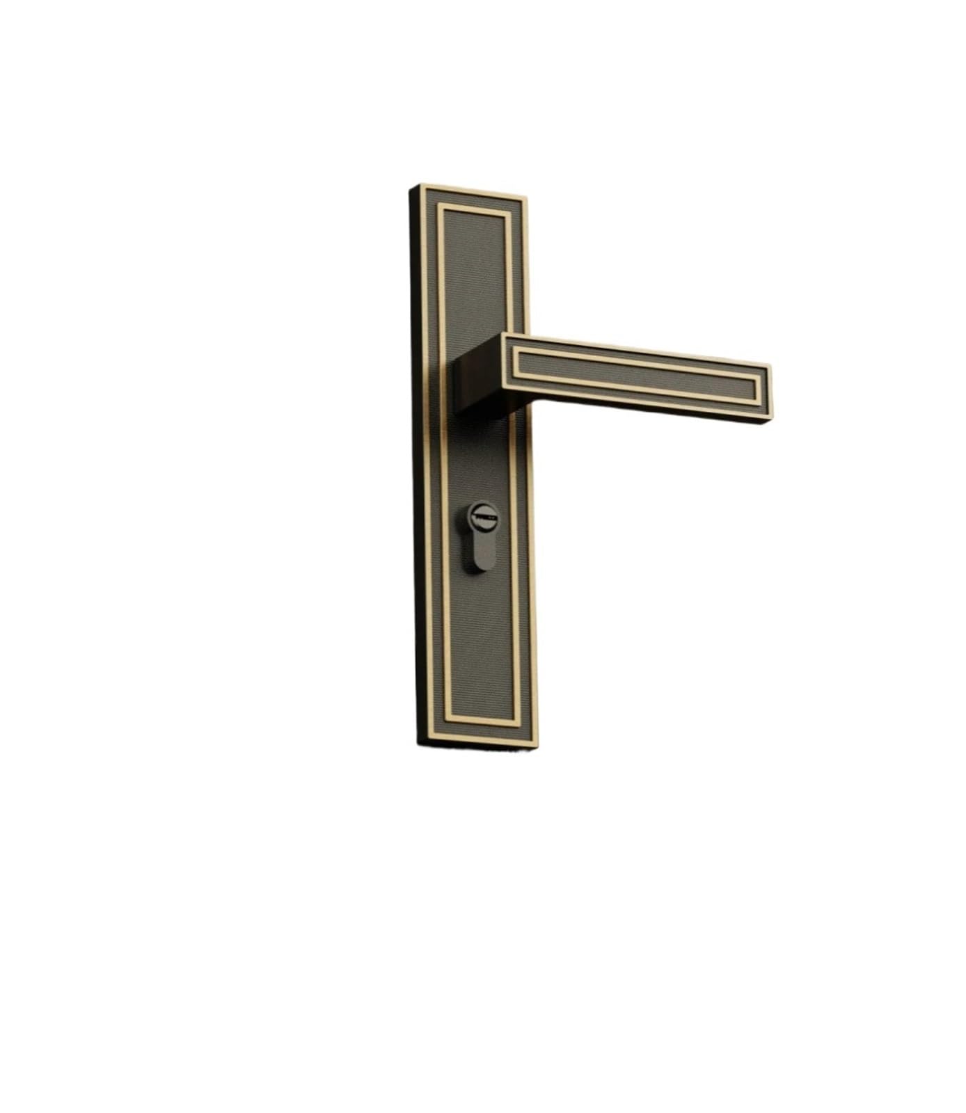 Sxolcoufoh 1_58Mm Zinc Alloy Silent Door Lock Handle Lock With Key Included Lock Accessories 1Pcs(1_58Mm)