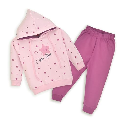 Image of LuvLap Baby Boys Full Sleeve Hooded Sweatshirt & Pyjama Set