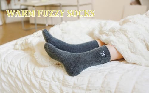 Image of SISOSOCK Cozy Womens Fuzzy Socks,Soft Push Wool Socks,Warm Gifts for Women