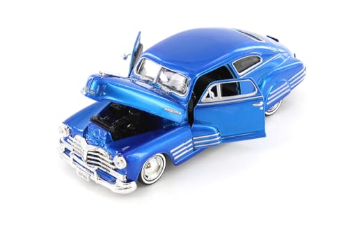 Modelo a escala 1:24 Chevy Aerosedan Fleetline 1948 azul miniatura 2