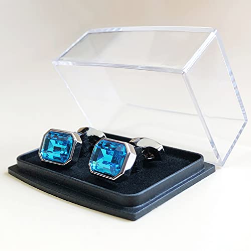 Image of S&W Wedding Cufflinks for Men Cuffs with Gift Box Business for Tuxedo Shirt