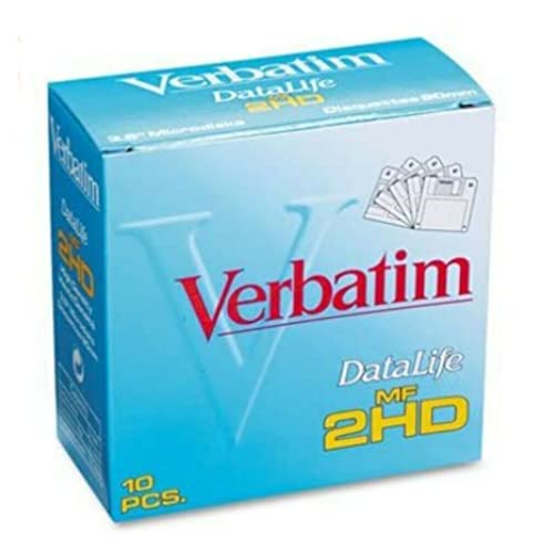 Verbatim DataLife - Microdiscos MF-2HD de alta densidad de 3.5 pulgadas, 10 disquetes por paquete