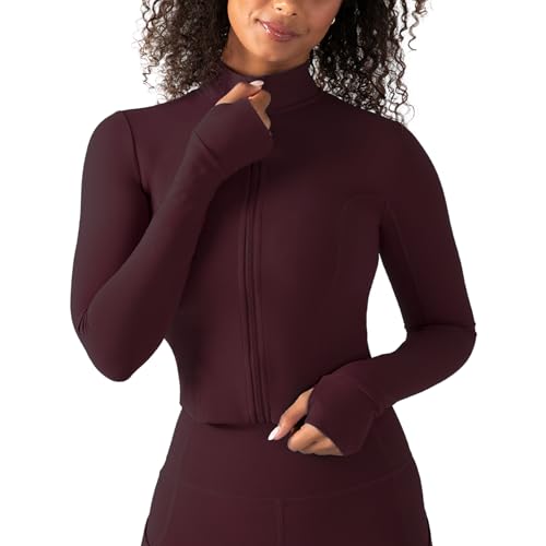 Image of YITTY Active Women's Ultraluxe Full Zip Jacket, Athleisure, 4-Way-Stretch, Thumbholes