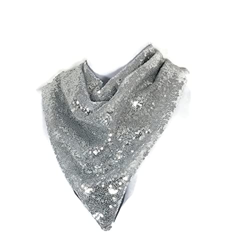 Silver Sequin Bandana Sequin Bandanna Sequin Accessories Silver Sequin Zoom Accessories Sequin Handbag Ties Sequin Headscarves2