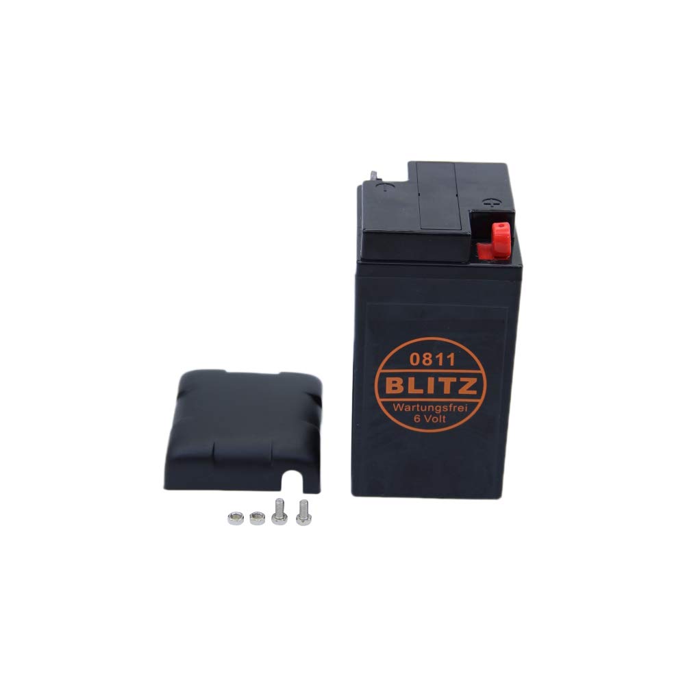 Blitz Gel Batterie 6V 12AH 12A kompatibel mit Vespa Grand Sport Rally BMW Classic Line R25 R50 R60 R69 B49-6 1953-1969