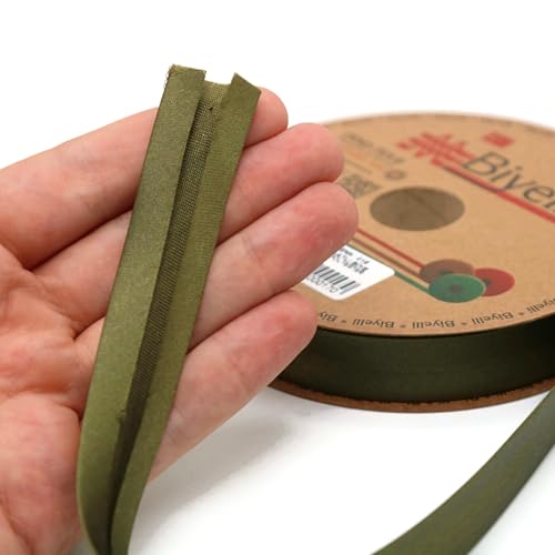 Image of Fold Satin Bias Tape - 99+ Colors - 3 /4 Inches Wide - 27 Yards - Fold Satin Binding Bias Ribbon Fabric Piping Bias Binding Tape for Sewing Clothing DIY BYS18