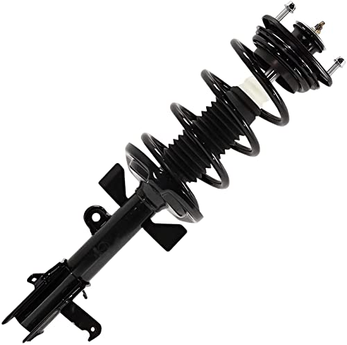 Image of Detroit Axle - Front Struts w /Coil Springs Sway Bars Lower Ball Joints Outer Tie Rod Ends Replacement for 2011-2012 Honda Odyssey - 8pc Set