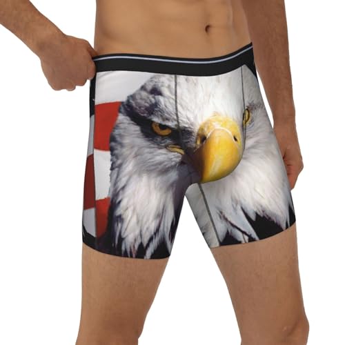 SEAEAGLE American Bald Eagle Mens Boxer Briefs Extended Panties Sports Tight Underpants Breathable Elasticity 6