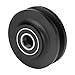FTVOGUE 2PCS U- Wheel U Type Bearing Pulley Roller Bearing Sliding Door Floor for Driving Mechanical Equipment Doors and Windows