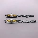 2PCS Fit for 1980-1990 Caprice Classic Brougham LS Word Car Trunk Custom Name Plate Emblem Badge...