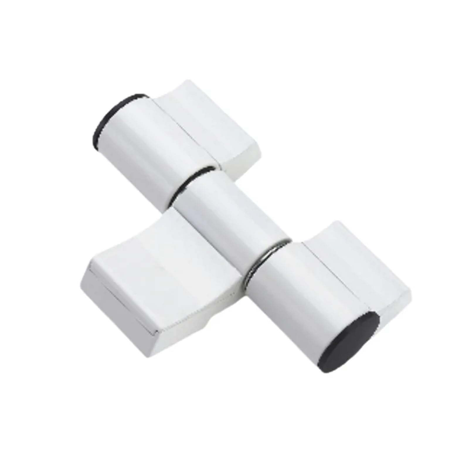 HRTUFN MIUYTRN 1pcs Three-section 45 Door Hinge Broken Bridge Aluminum Load Capacity 130 Kg Hinged Doors Kitchen Bedroom Bathroom Rugged Smart cuicui(White)