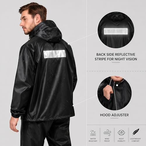 Image of Unisex Seravine Waterproof Reversible Raincoat
