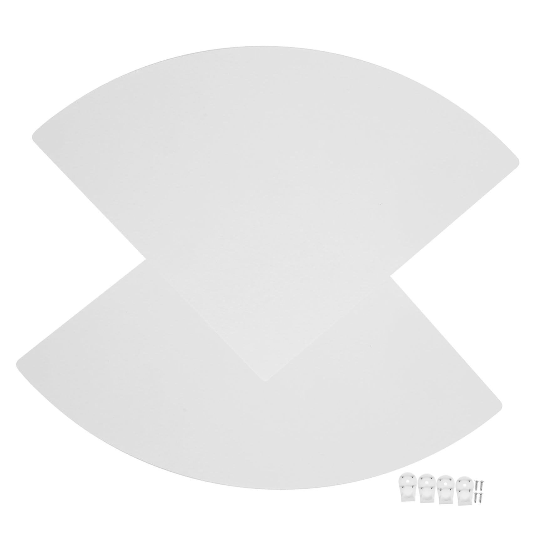 Étagère murale d'angle Mobestech en PVC blanc pour optimiser une petite salle de bain