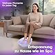 Bomann® Fußbad mit intensivem Whirlpool-Effekt | Fussbad mit Massagefunktion inkl. Massagerolle | Fußbadewanne mit 4-Stufen-Schalter | Fußmassagegerät mit Wasser | Fußwanne FM 8000 CB