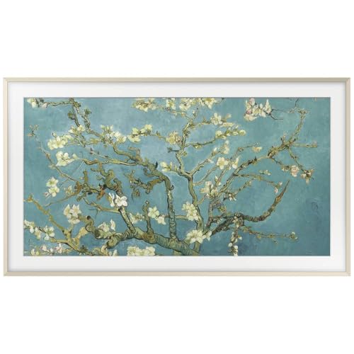 Samsung The Frame - Cornice per TV 43 pollici, smussata, color oro sabbia, accessorio per TV The Frame da 43' (LS03A, LS03B, LS03BG), fissaggio magnetico