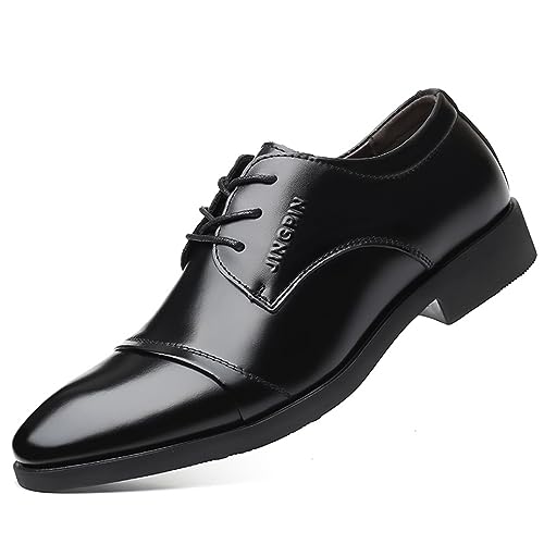 Mens Classic Oxfords Dress Shoes Formal Business Wedding Derby Lace Up Shoes for Men