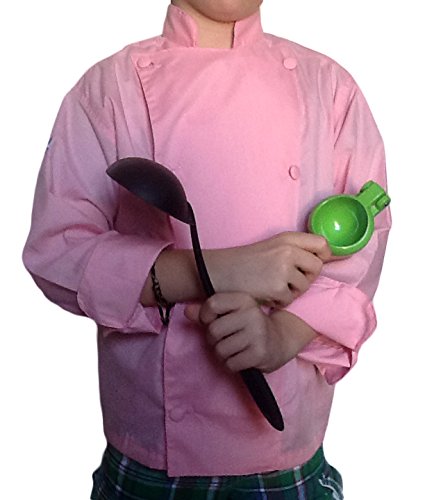 Chefskin Kids Chef Jacket Pink Just Like the Real Chefs, Ls