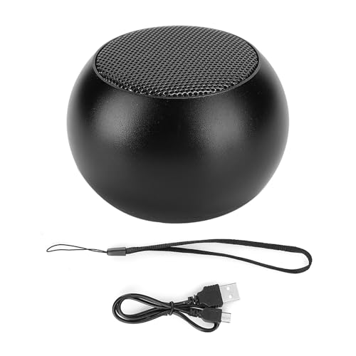 Mtlavishness Altavoz estéreo portátil de aluminio de alta fidelidad, cuerpo compacto, manos de sonido claro, altavoz de llamada