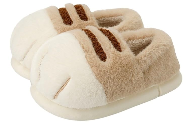 Cat Paw Slippers for Women, Cat Feet Slippers, Cozy & Cat Paw Slippers, Winter Warm Plush Cat House Slippers
