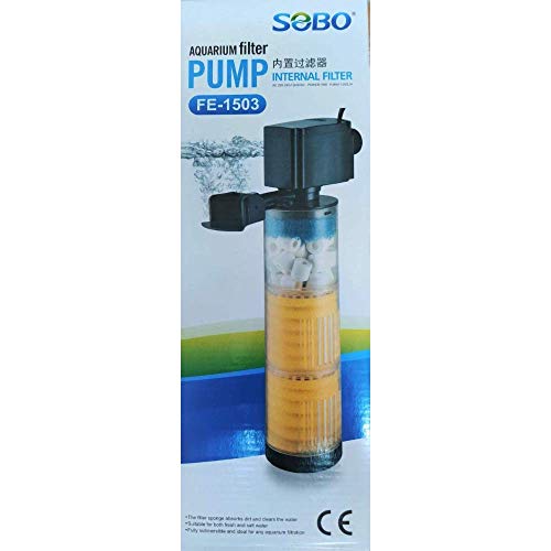 Image of Sobo FE /FK -1503 Aquarium Internal Filter [AC 220-240V 50 /60Hz Power:15W F.MAX :1200L /HR] - Central Fish Aquarium