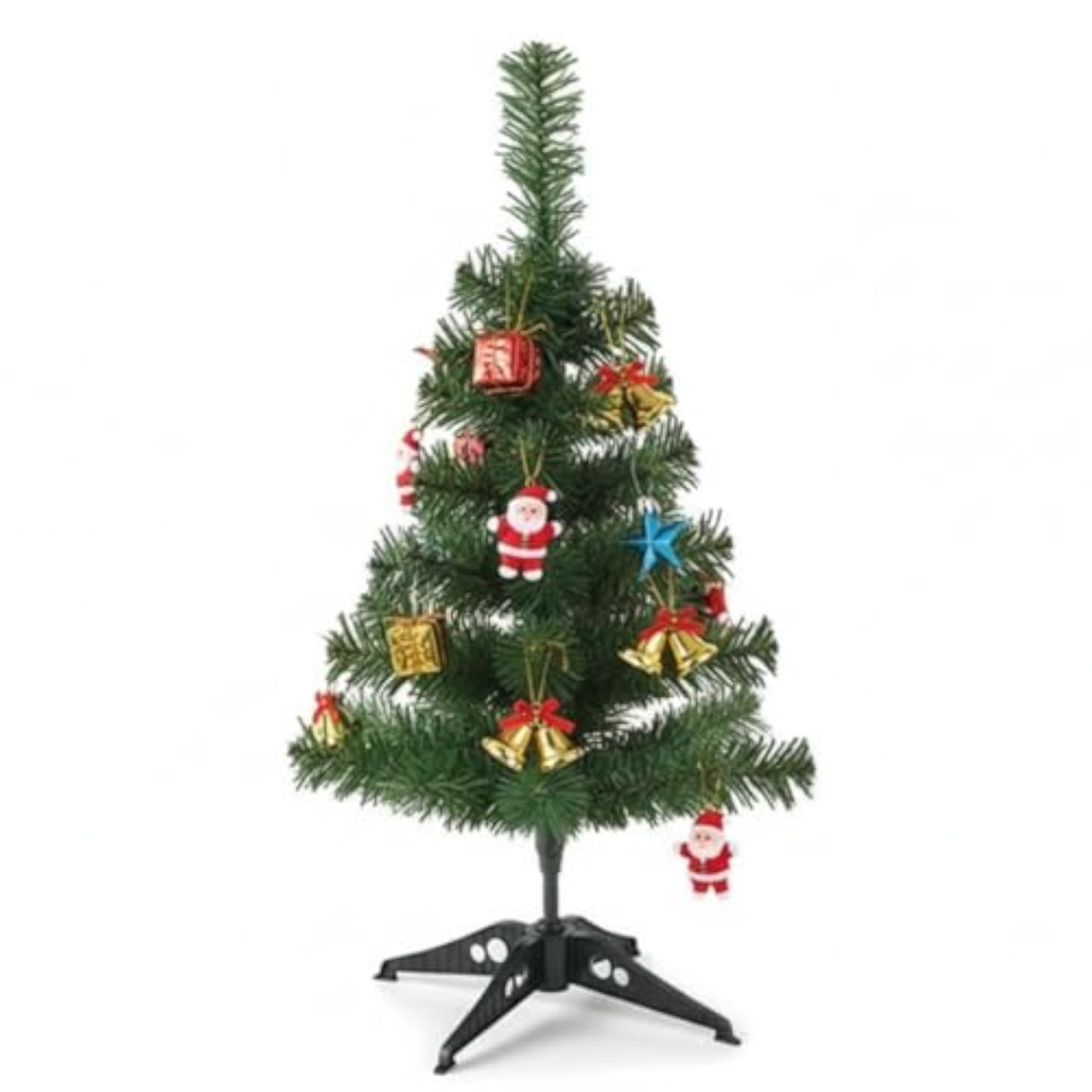 Mini Christmas Tree with Set of 10 Decorative Accessories