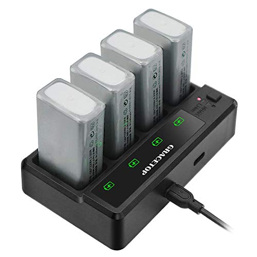 Caricabatterie Pile Ricaricabili per Batteria 9V