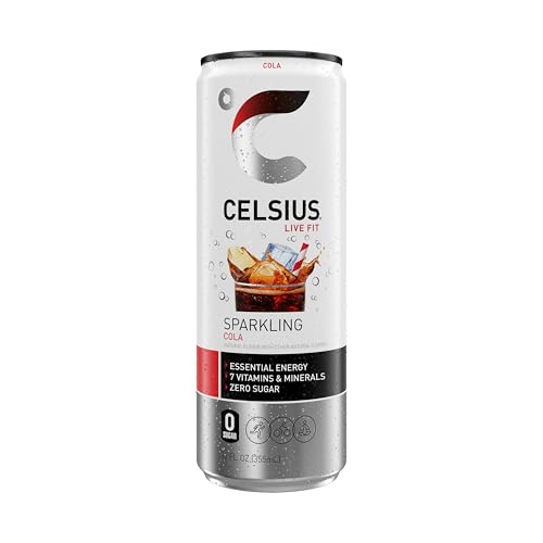 CELSIUS Sparkling Cola, Functional Essential Energy Drink 12 Fl Oz (Pack of 12)