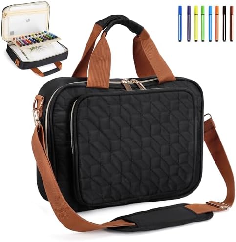 Elegant Bible Cover for Women and Men, Protective Book Case Church Bag with Handle and Zippered Pocket, Perfect for Daily Devotion and Study(Black)