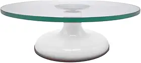 Bailarina De Vidro Giratória Profissional Bolo Confeitaria, MM House (Branco)