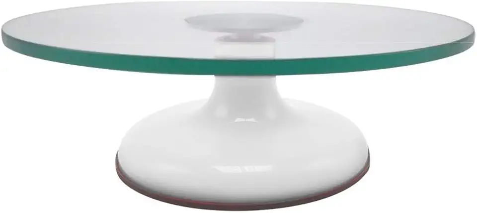 Bailarina De Vidro Giratória Profissional Bolo Confeitaria, MM House (Branco)