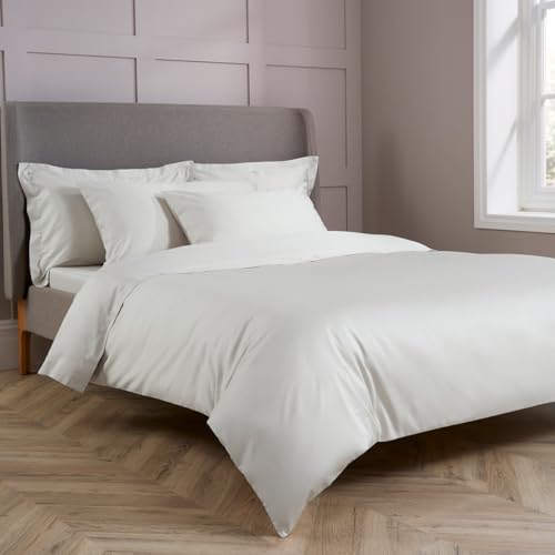Christy 400TC Double Duvet Cover Set, Ivory