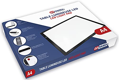 GO MANGA Table Lumineuse Extra-Fine, LED, A4