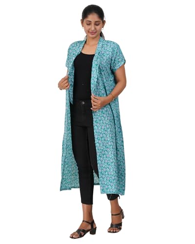 Image of MENMAII Women's [L-4XL] Full Open /Front Buttoned [a Kind of Adaptive Clothing] Multipurpose Nighty for Maternity /Pregnancy /Elderly /Patient /Feeding /Hospital Purpose Nighty Calf Length