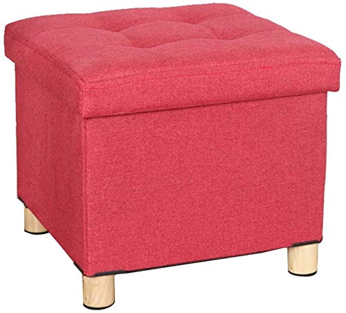 Pouf de rangement en lin pour gagner de la place et ranger les jouets
