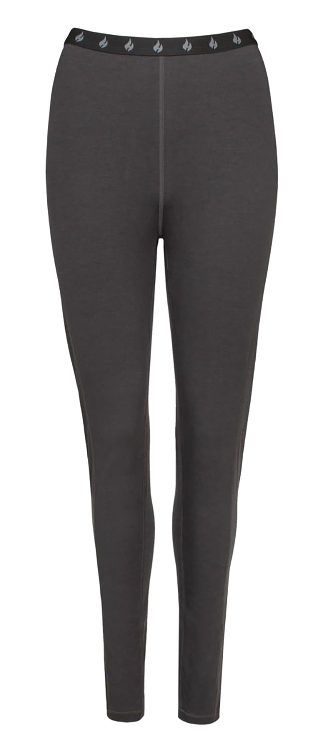 HEAT HOLDERS Womens Fleece Lined Long Johns Fleece Thermal Trousers Pants (XL, Charcoal)