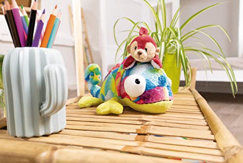 NICI Kuscheltier Chamäleon Candymon 25 cm – Stofftier aus weichem Plüsch, schillerndes Plüschtier zum Kuscheln und Spielen, für Kinder & Erwachsene, 48958, tolle Geschenkidee, bunt