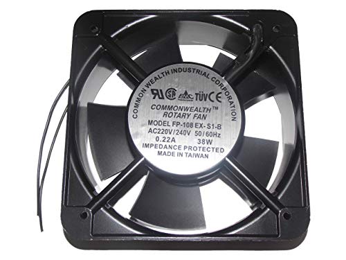 Ventilateur CA industriel fp-108ex résoud la surchauffe moteur boîtier carré 15 cm