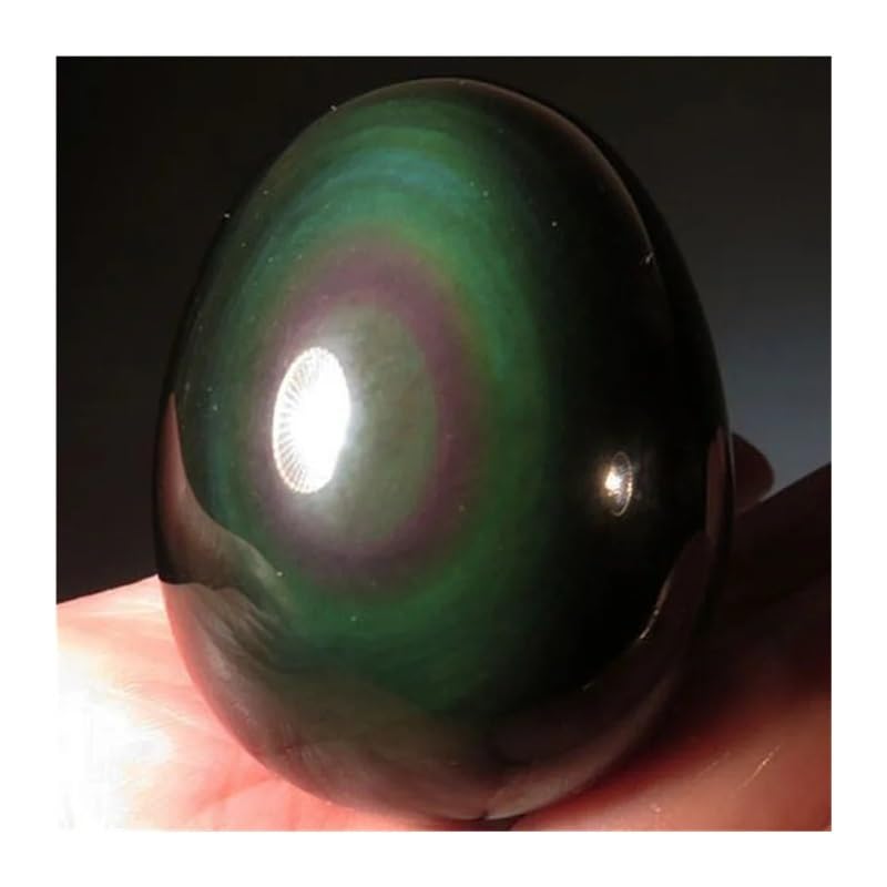 Œuf en obsidienne arc-en-ciel 150g-200g pierre naturelle de protection