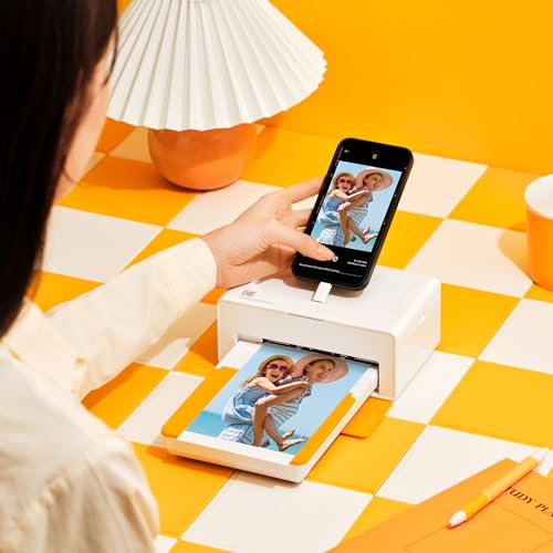 KODAK Dock Plus Portable Instant Photo Printer, Compatible with iOS, Android and Bluetooth DevicesFull Color Real Photo (4 x6), 4Pass & Lamination Process, Premium Quality - Convenient and Practical