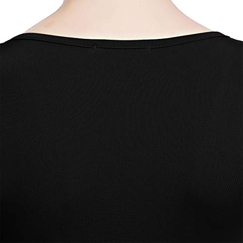 Women Metallic Cross Liturgical Praise Dance Dress Lyrical Dancewear Color Block Full Length Robe Teens Girls Palm Sunday Ballet Casual Dress Worship Costume Black + Gold Cross S #TOP4