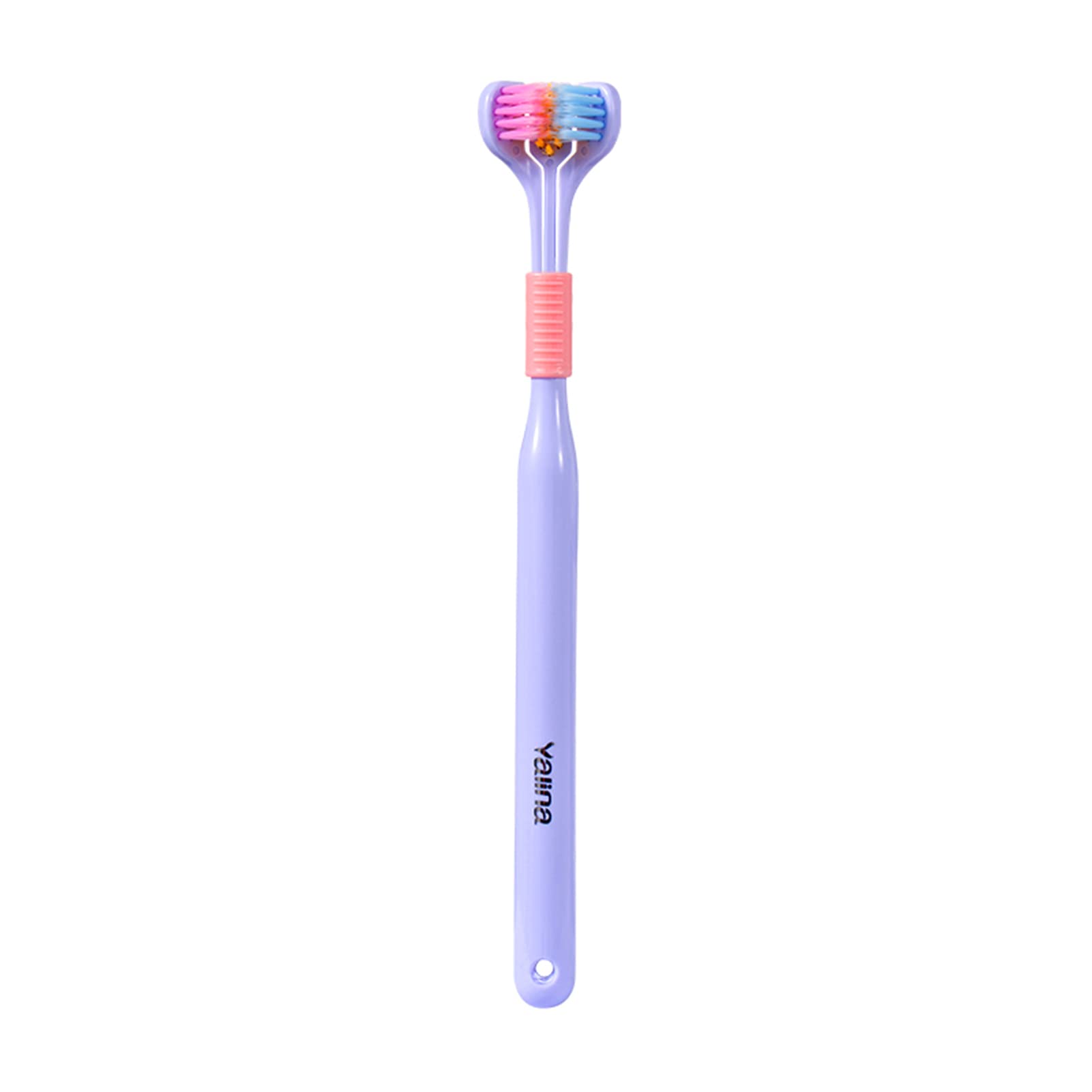 Soft Bristles Tooth Brush Soft and Gentle Clean for All People, 3 Sided Toothbrush for Adults Triple-Angle Tooth-Hugging Deep Cleaning