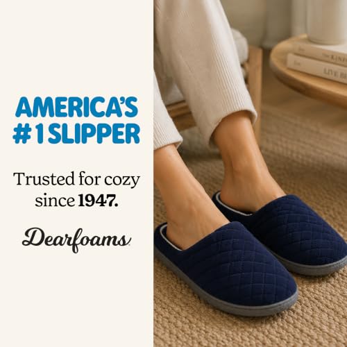 Image of Leslie Terry Clog House Shoes with Memory Foam, Indoor Slippers with Wide Widths