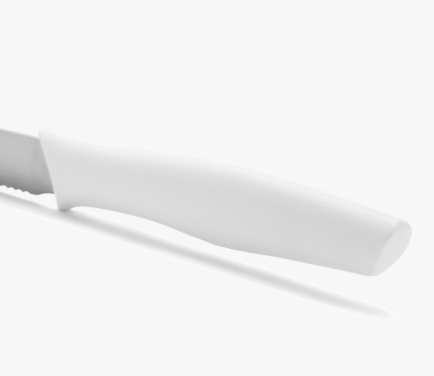 Arcos Cuchillo de Mesa Serrado - Hoja de Acero Inoxidable Nitrum 110 mm - Mango de Polipropileno Resistente y Cómodo - Serie Nova