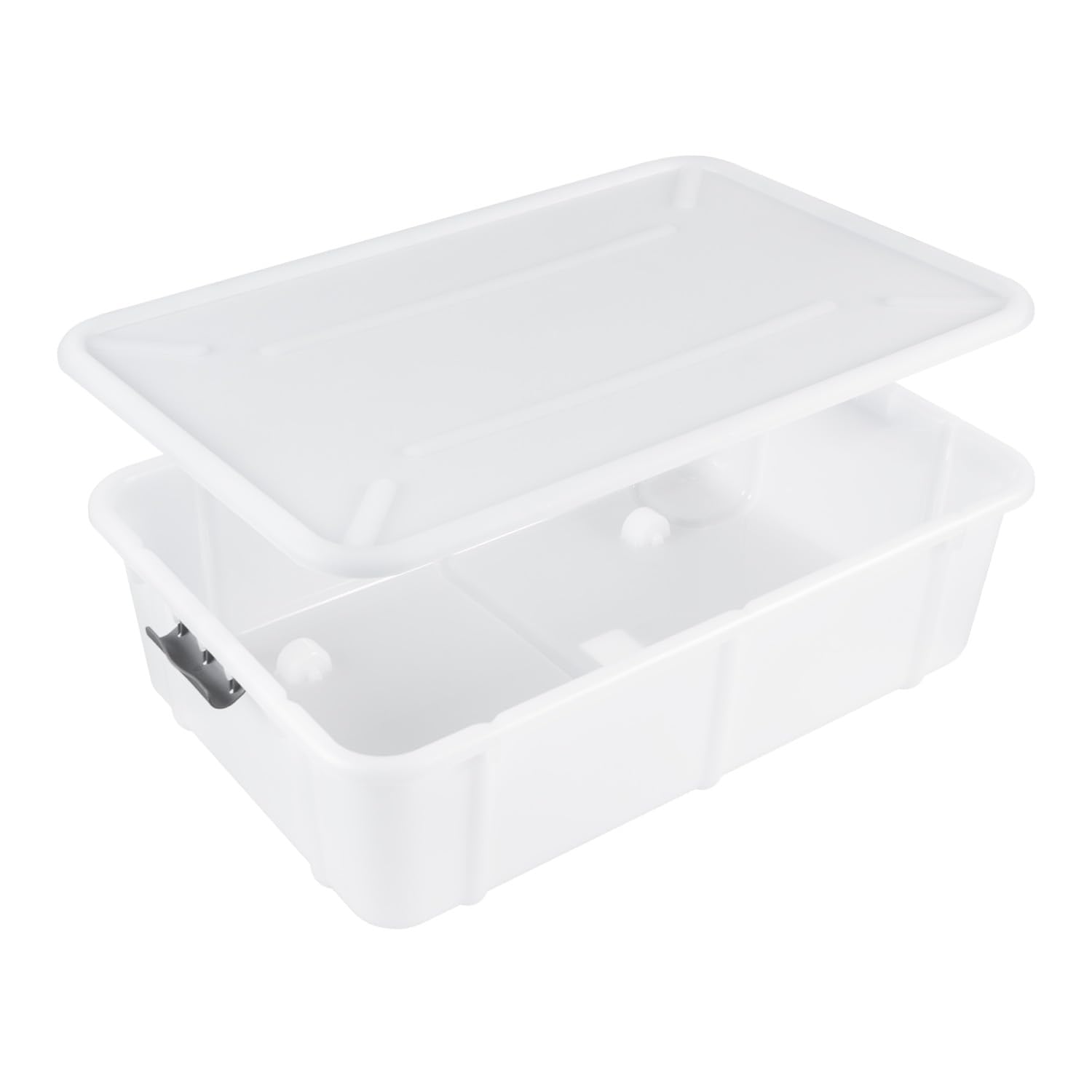 Branq Home Essential Natural Branq Velur Storage Container With Lid And Wheels (, 29L)
