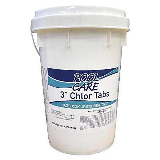 Pool Care 36150 Swimming Pool Chemical 3-Inch Chlorine Tablets, 50 Pounds