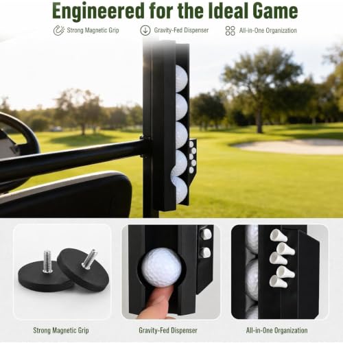 Dispensador de pelotas de golf para evitar pérdidas de tees en campos de práctica 5
