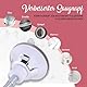 Flexibler Schminkspiegel mit 10Fach Vergrößerung - Tischspiegel und Wandmontage Spiegel für Kosmetik und Badezimmer, Magnifying Makeup Mirror - 17cm x17cm (Rund)