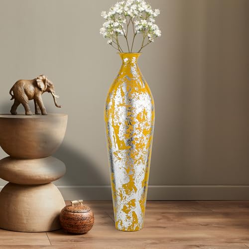 Image of 24 inches Metal Flower Vase for Home Decor Office Living Room Corner Decoration