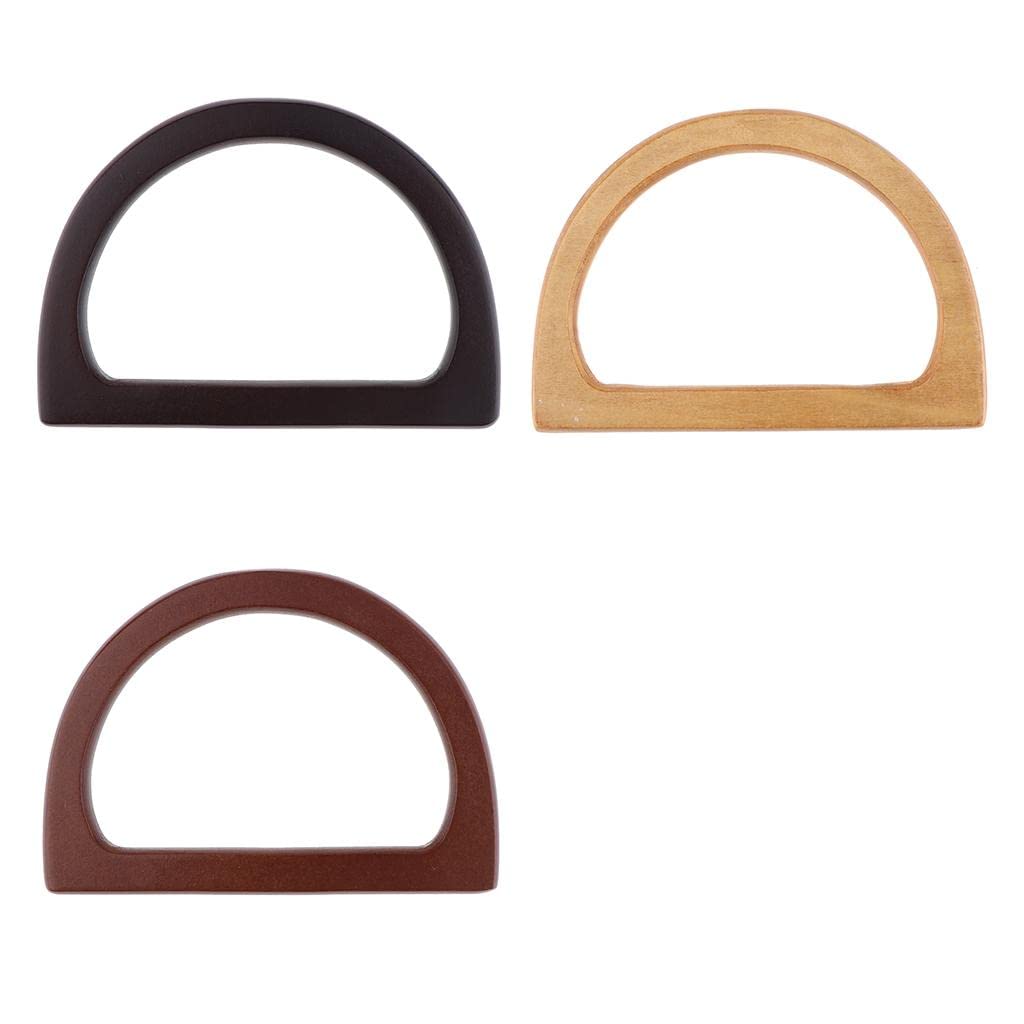 Enakshi® Solid Wooden Handle Replacement for DIY Bag Handbag Purse Handle Frame Wood Color|Clothing, Shoes & Accessories |Womens Handbags & Bags |Handbag Accessories-image-33